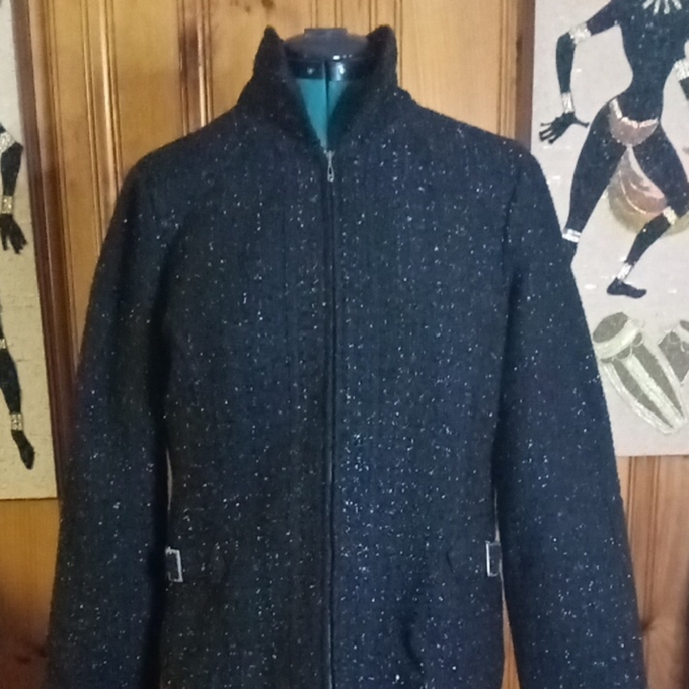 Christopher & Banks Men's Black Textured Jacket